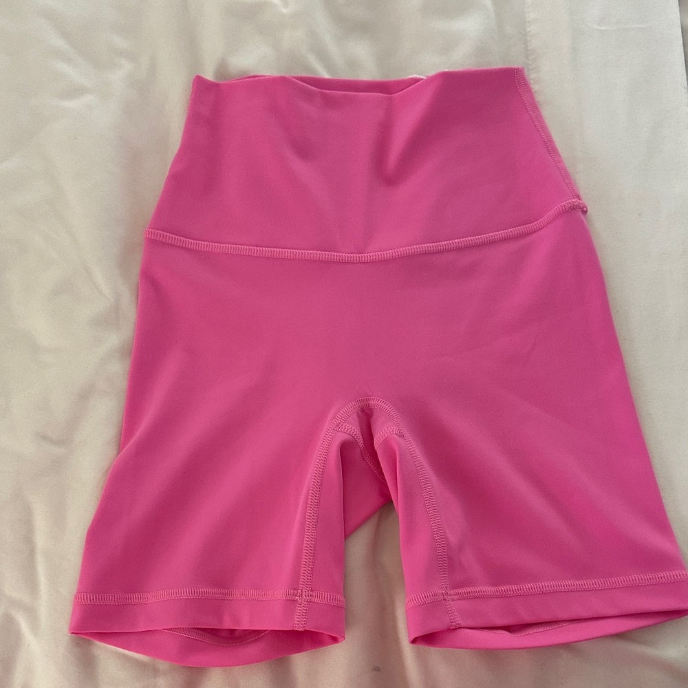 Women's Pink Bike Shorts - Picture 3 of 3